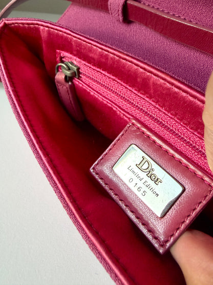 AVAILABLE | Christian Dior Limited Edition Embroidered Two-Way Clutch – Pink