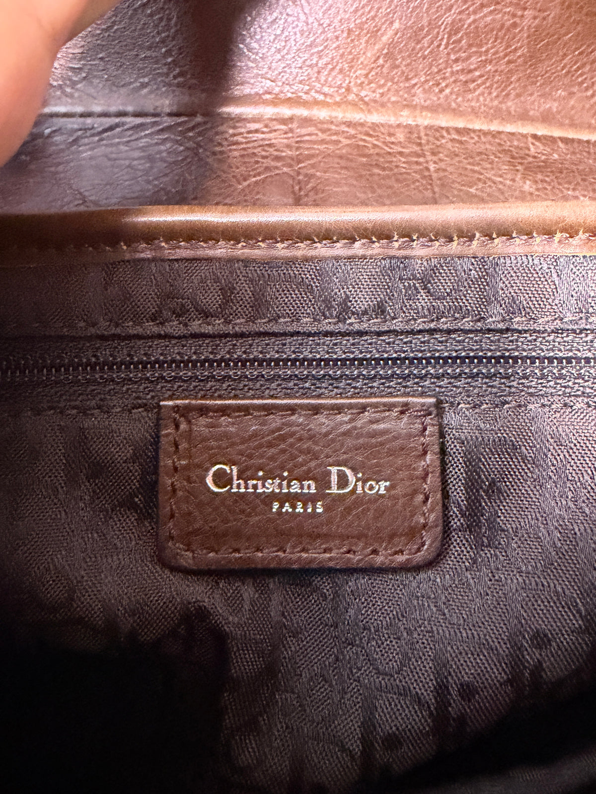 AVAILABLE | Christian Dior Sherpa Flight Saddle Bag – Brown