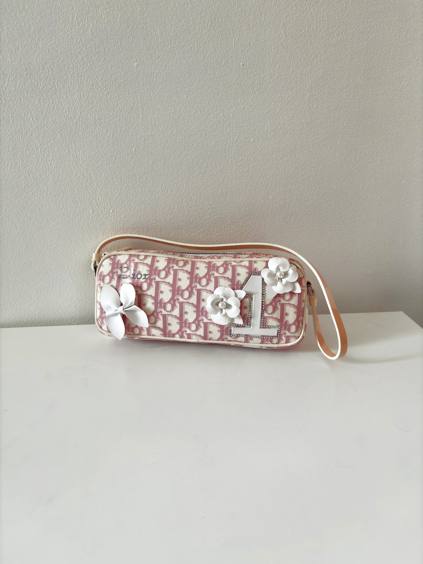 Christian Dior Pink No. 1 Flower Pochette Bag