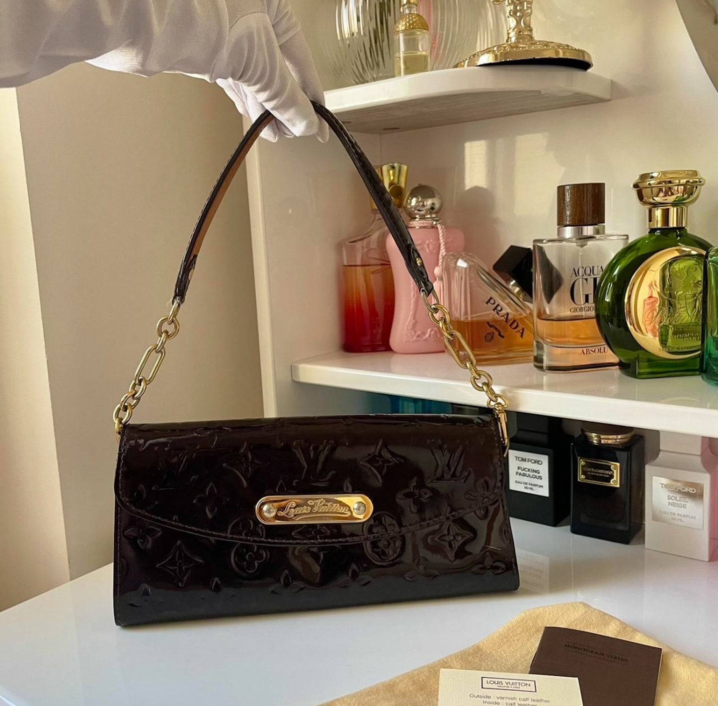 Louis Vuitton Vernis Sunset Boulevard Amarante