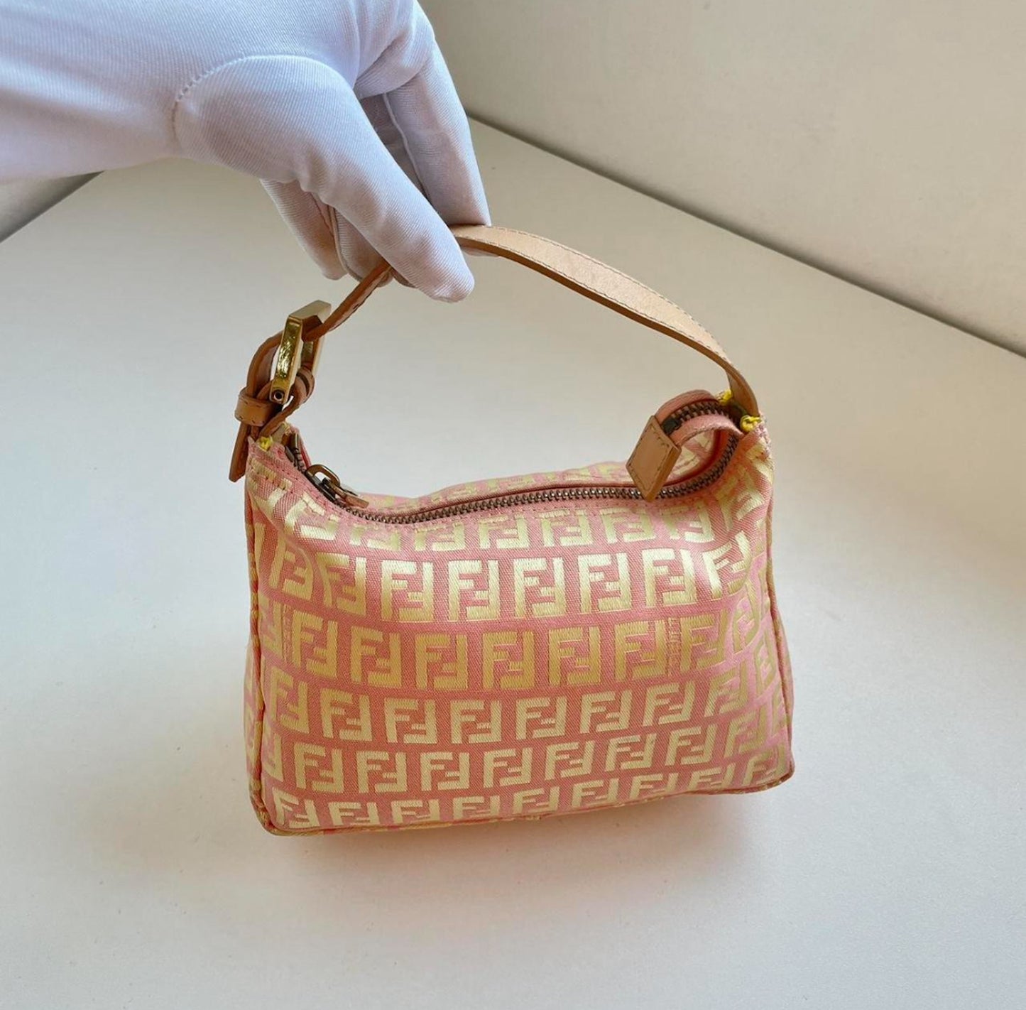 Fendi Zucca Mini Handbag Pink