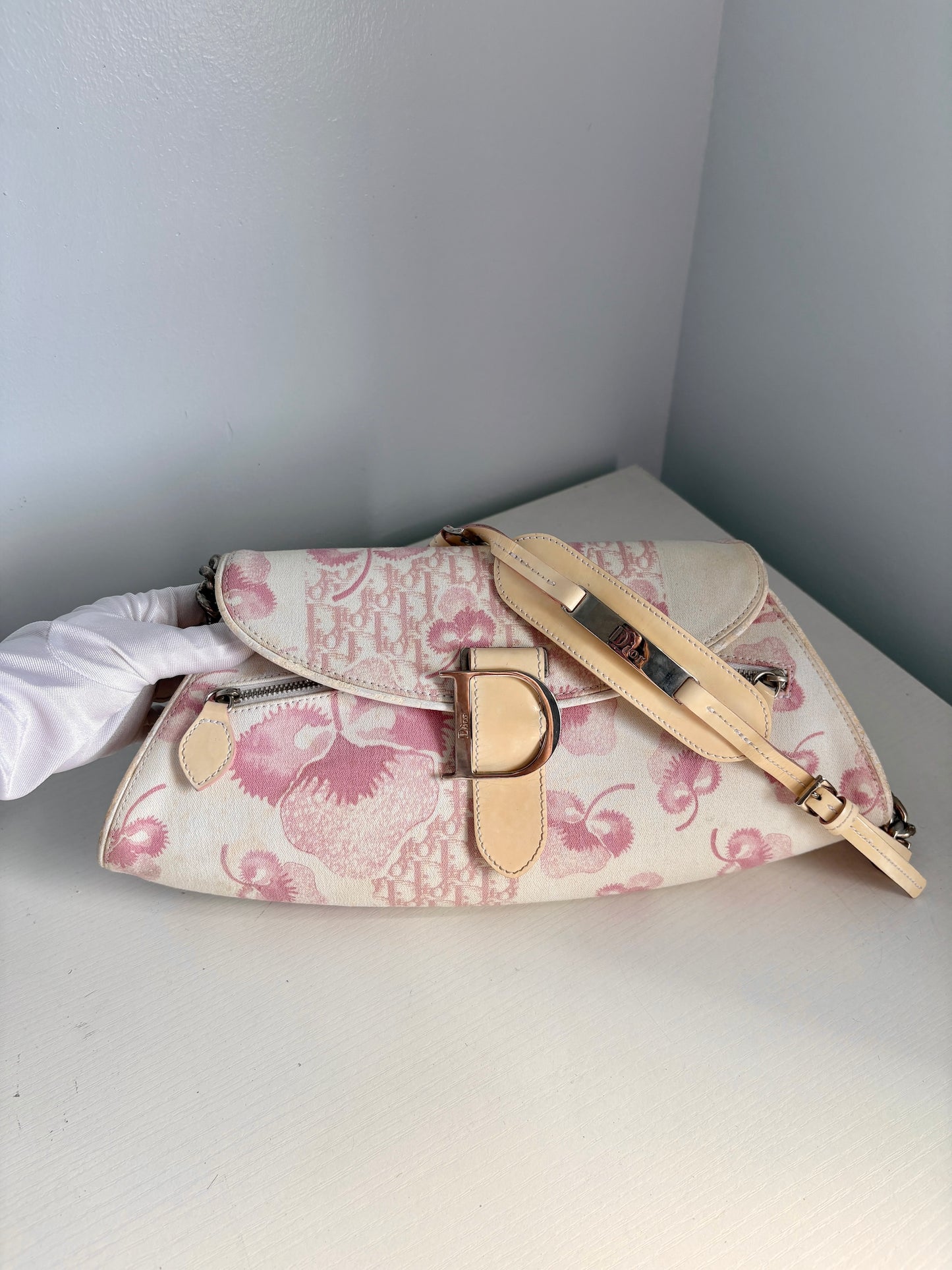 Christian Dior Cherry Blossom Chain Shoulder Bag