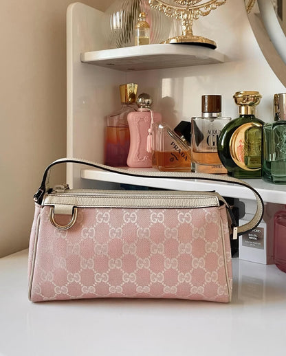 Gucci D-Ring Pink Pochette Bag