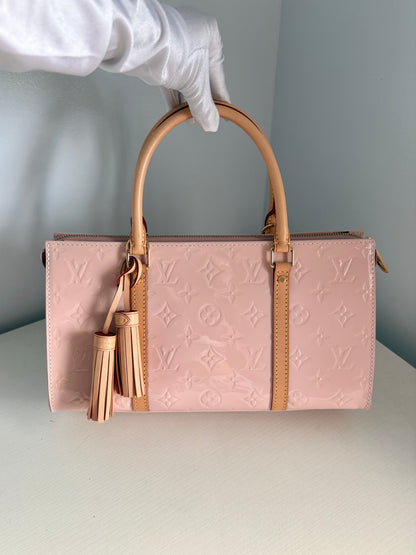 Louis Vuitton Vernis Neo Triangle Rose Ballerine Handbag