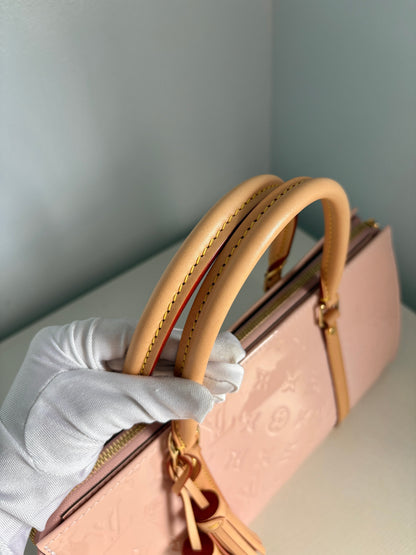Louis Vuitton Vernis Neo Triangle Rose Ballerine Handbag