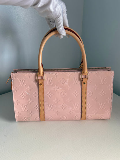 Louis Vuitton Vernis Neo Triangle Rose Ballerine Handbag