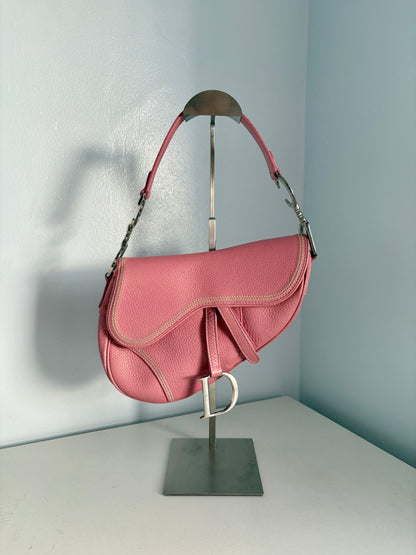 Christian Dior Sakura Pink Saddle Leather