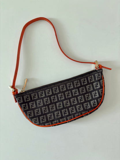FENDI Zucchino Orange Pochette