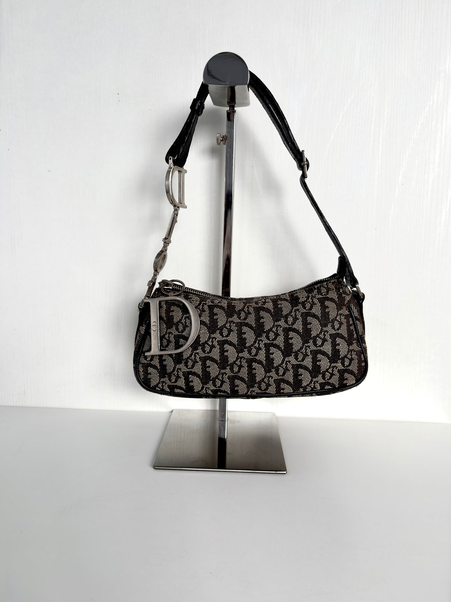 Dior D Charm Spellout Pochette Bag