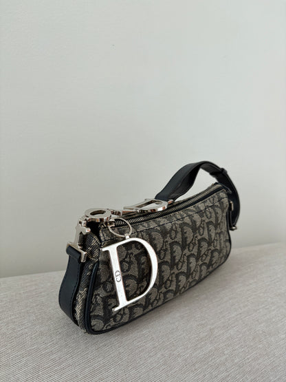 Dior D Charm Spellout Pochette Bag