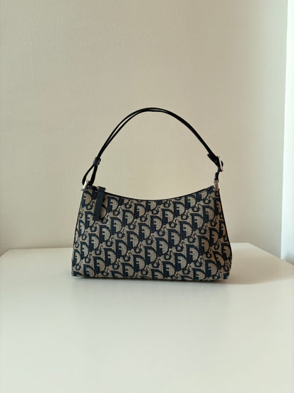 Christian Dior Trotter Navy Blue Shoulder Bag