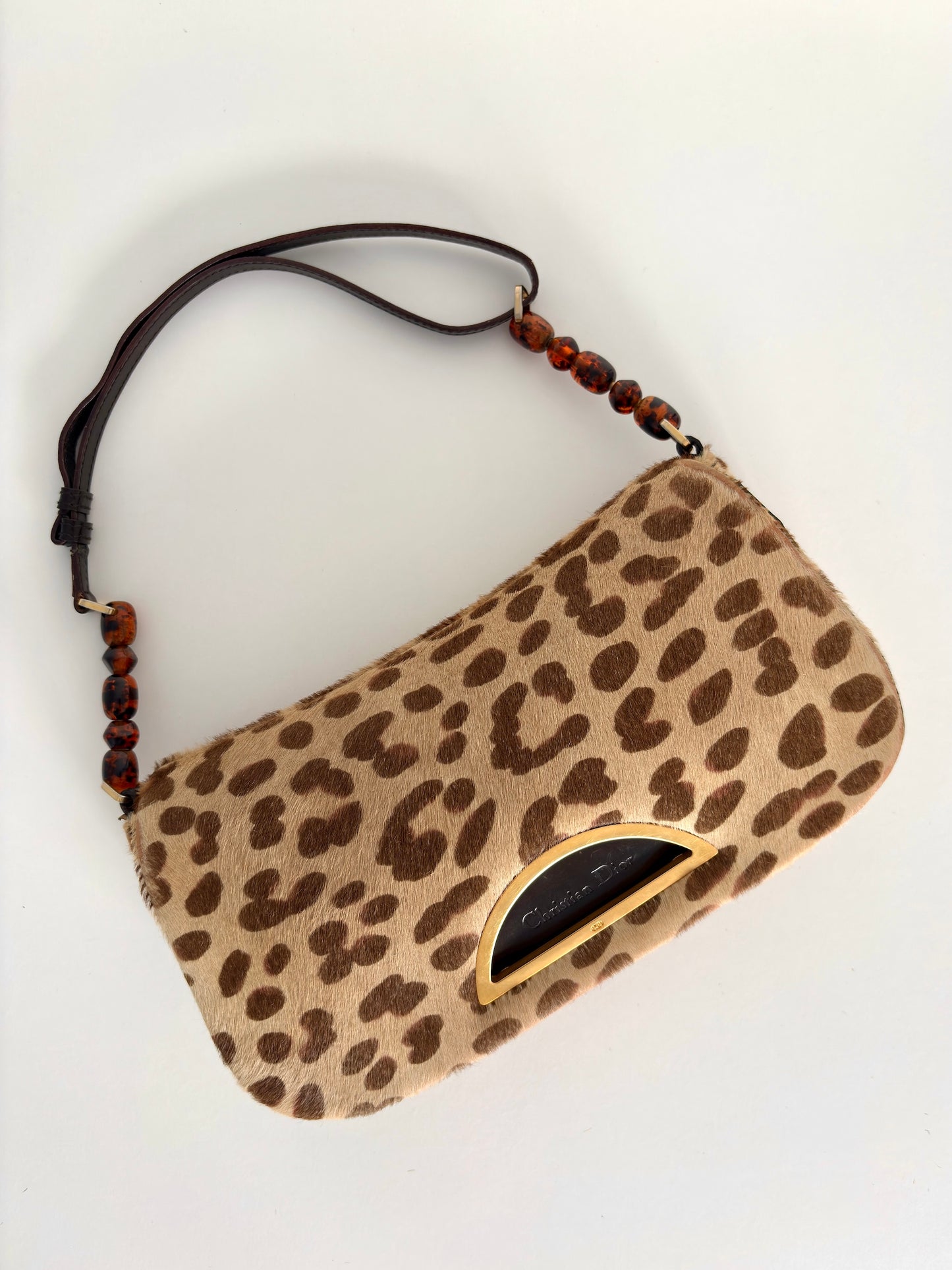 Available | Christian Dior Malice Pearl Leopard Handbag