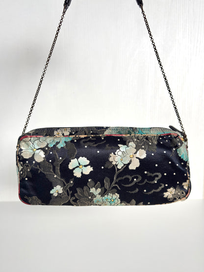 Available | Christian Dior FW01 Embellished No.1 Floral Jacquard Shoulder Bag – Multicolor