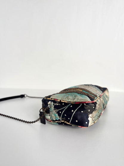 Available | Christian Dior FW01 Embellished No.1 Floral Jacquard Shoulder Bag – Multicolor