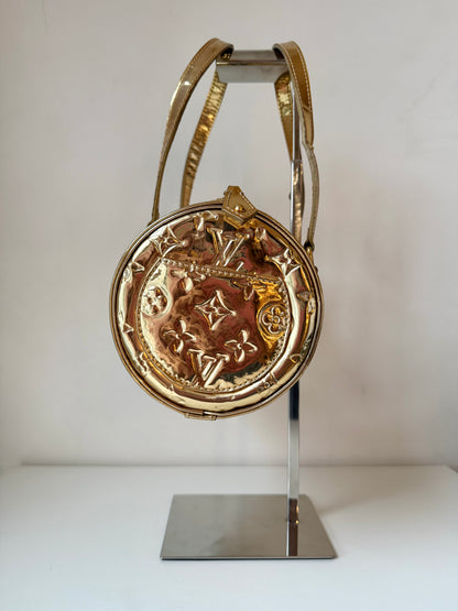 AVAILABLE | Louis Vuitton Limited Edition Monogram Miroir Papillon – Gold