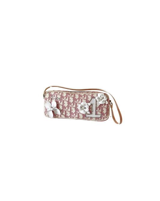 Christian Dior Pink No. 1 Flower Pochette Bag